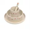 Lassig Happy Rascals Heart Lavender 5-osainen lasten astiasetti