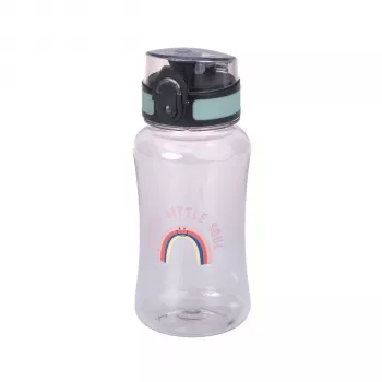 Lassig pullo Tritan juomapullo 420 ml Tiny Outdoor Rainbow