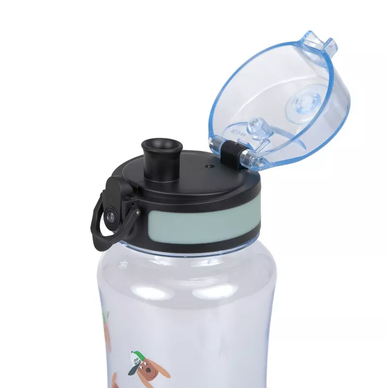 LASSIG Tritan-juomapullo 420 ml Tiny Team Dog minttu/sininen