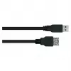 Kabelmeister Alcasa UK30P-ASA-010S USB 3.2 Gen 1 jatkojohto, USB-A uros USB-A naaras, 1 m, musta