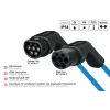 kabelmeister® EV-latauskaapeli Mode 3, Type 2 pistoke liittimeen, 3-vaiheinen, 16 A, 11 kW, sininen, 5 m
