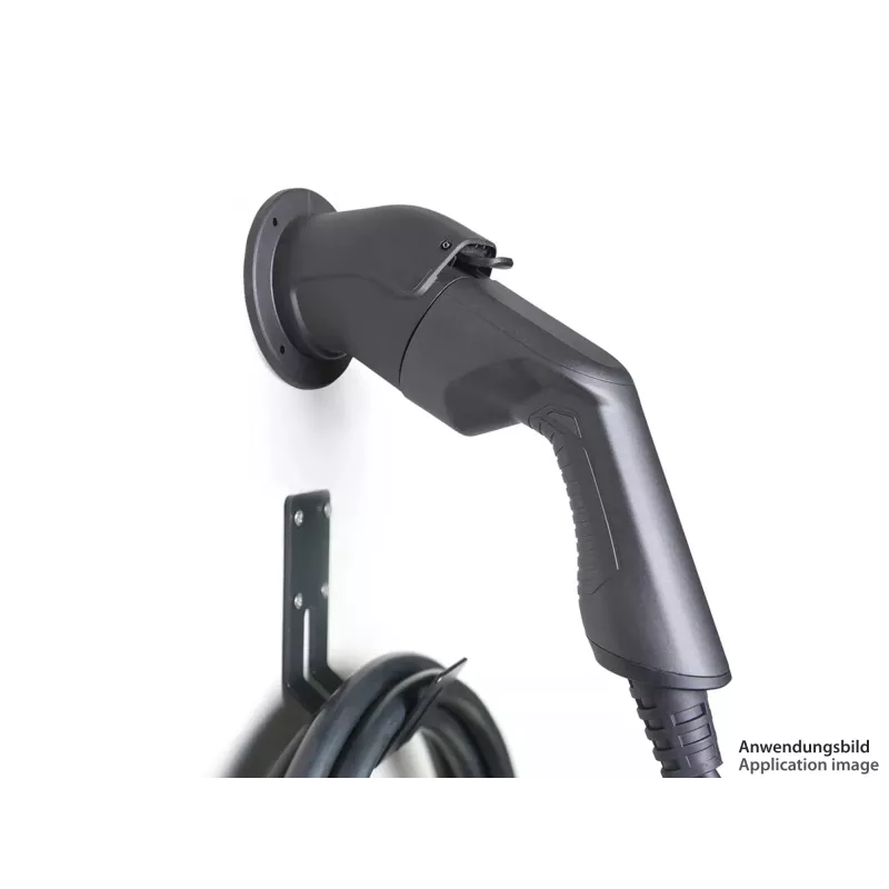 kabelmeister seinäteline Type 2 EV-latauskaapelille - musta