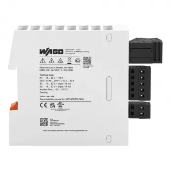 WAGO 787-3664 elektroninen johdonsuojakatkaisija 4-kanava 24 V DC