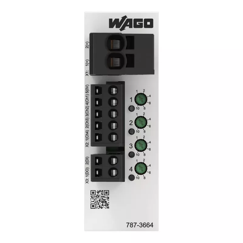 WAGO 787-3664 elektroninen johdonsuojakatkaisija 4-kanava 24 V DC