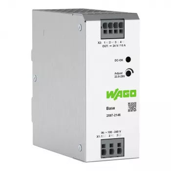 WAGO 2587-2146 ensiöpuolen hakkurivirtalähde perus 1-vaiheinen 24V 10A 240W DIN-kisko