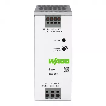 WAGO 2587-2146 ensiöpuolen hakkurivirtalähde perus 1-vaiheinen 24V 10A 240W DIN-kisko