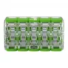 WAGO 221-430 COMPACT 2-johtimen liitin, 0,2–4 mm², 15 kpl, Green Range