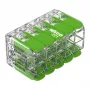 WAGO 221-430 COMPACT 2-johtimen liitin, 0,2–4 mm², 15 kpl, Green Range