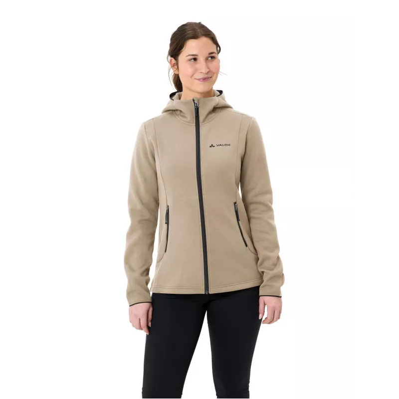Vaude Idris Fleece Hoody naisten Linen koko M