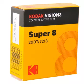 Kodak S8 Vision3 200T värinegatiivi Super 8 -filmikasetti (50 ft) - tungsten 200 ISO - 7510878