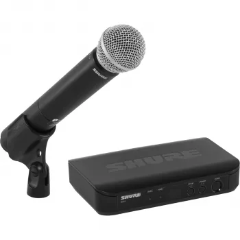 Shure BLX24E/SM58-M17 langaton laulujärjestelmä SM58-käsikäyttöisellä mikrofonilla, M17-taajuusalue (662-686 MHz)