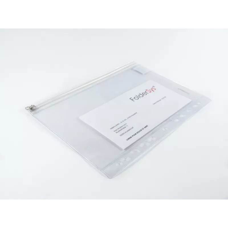 FolderSys asiakirjakansitasku 40410-00 213/190x305 mm PVC läpinäkyvä