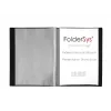 Foldersys näyttökansio A4 musta 40 taskua