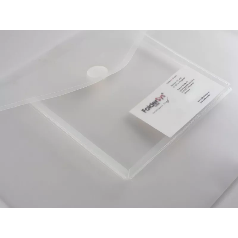 FolderSys A4 vaakatasku CD/Jewel Case -taskulla läpinäkyvä 10 kpl:n pakkaus
