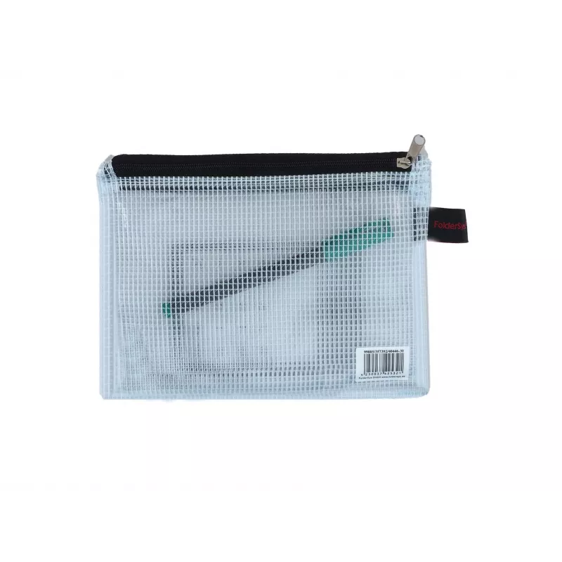 FolderSys A6 vetoketjupussi läpinäkyvä PVC