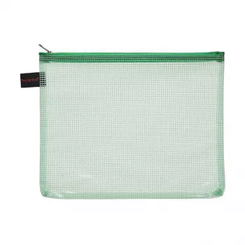 Foldersys 10 A5 vetoketjupussia läpinäkyvä PVC
