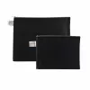 FolderSys A5 vetoketjupussi musta läpinäkymätön kuitukangas PP 190 x 255 mm