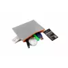 FolderSys vetoketjupussi A6 harmaa läpinäkymätön PP-kuitukangas 125 x 180 mm