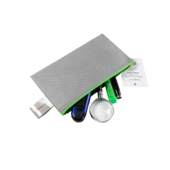 FolderSys vetoketjupussi DL harmaa läpinäkymätön kuitukangas PP 120 x 220 mm