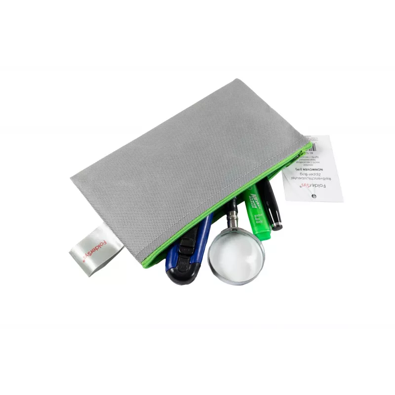 FolderSys vetoketjupussi DL harmaa läpinäkymätön PP-kuitukangas 120 x 220 mm