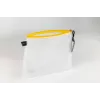 FolderSys asiakirjojen vetoketjupussi A5 läpinäkyvä/keltainen 0,28 mm 1 kpl