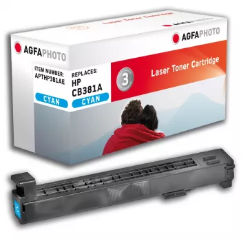 AGFAPHOTO syaani yhteensopiva värikasetti (HP 824A / CB381A) HP Color LaserJet CM6030, CM6040, CP6015