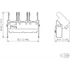 METZ CONNECT BTR E-DAT subway 3 portin moduulikehys - kehys liitännöille