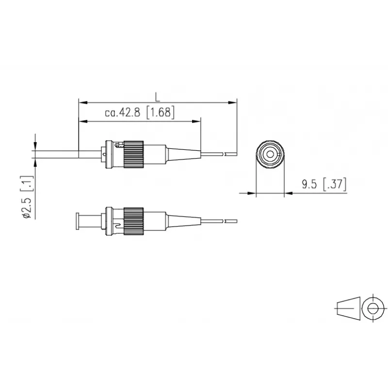 METZ CONNECT 150M1AO0020E kuitupatch-kaapeli OM3 ST/PC 2 m Multi