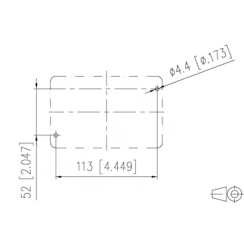 METZ CONNECT E-DAT Industry IP67 V5 2-porttinen pinta-asennettava verkkorasia, alumiini, harmaa (1401060320ME)