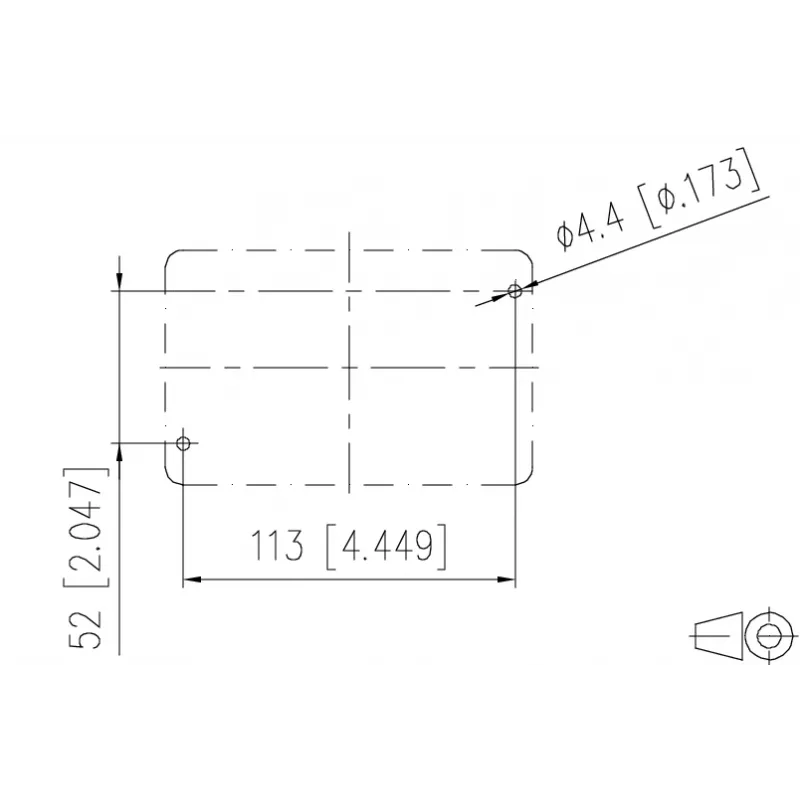 METZ CONNECT 1401010620ME teollisuuden Ethernet-liitäntärasia, harmaa, metalli, IP67, 124x78x57 mm