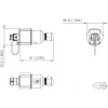 METZ CONNECT RJ45 kenttäasennettava liitin Cat.6A suojattu IP67 musta 41,8 mm