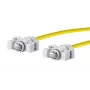 METZ CONNECT E-DAT Industry patch-kaapeli V6 IP67 Cat6 SF/UTP 15 m keltainen