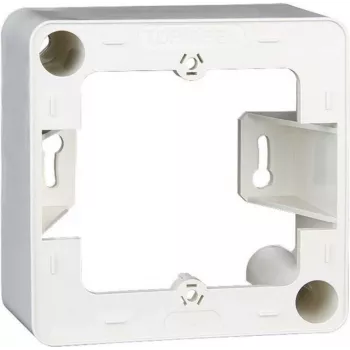 METZ CONNECT OpDAT Design -kehys 1 moduuli ruuviton puhtaanvalkoinen RAL 9010 85x43 mm
