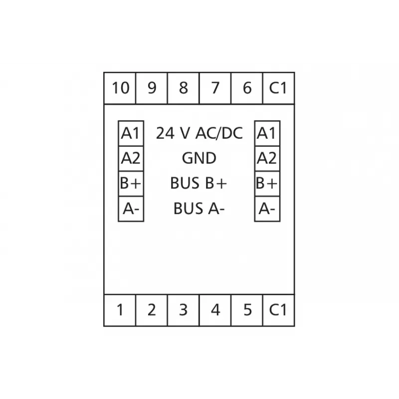 METZ CONNECT BMT-DI10 BACnet MS/TP digitaalinen tulomoduuli 10 tuloa