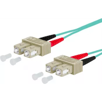 METZ CONNECT OpDAT patch-kaapeli OM3 SC-duplex/SC-duplex monimuoto 3m aqua LSZH I-V(ZN)H 50/125