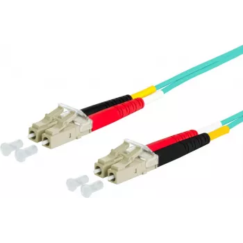 METZ CONNECT 151J1JOJO50E kuitupatch-kaapeli LC duplex - LC duplex 50/125µm monimuoto OM3 5m aqua