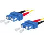 METZ OpDAT patch-kaapeli OS2 SC-D/SC-D duplex yksimuoto 3m keltainen LSZH