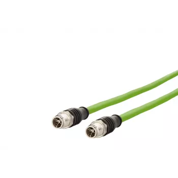 METZ CONNECT M12 teollisuus-Ethernet-patch-kaapeli, Cat.6A, 10m, vihreä