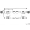 METZ CONNECT M12 - RJ45 patch-kaapeli, Cat.5e, 2m, D-koodattu, PUR, vihreä