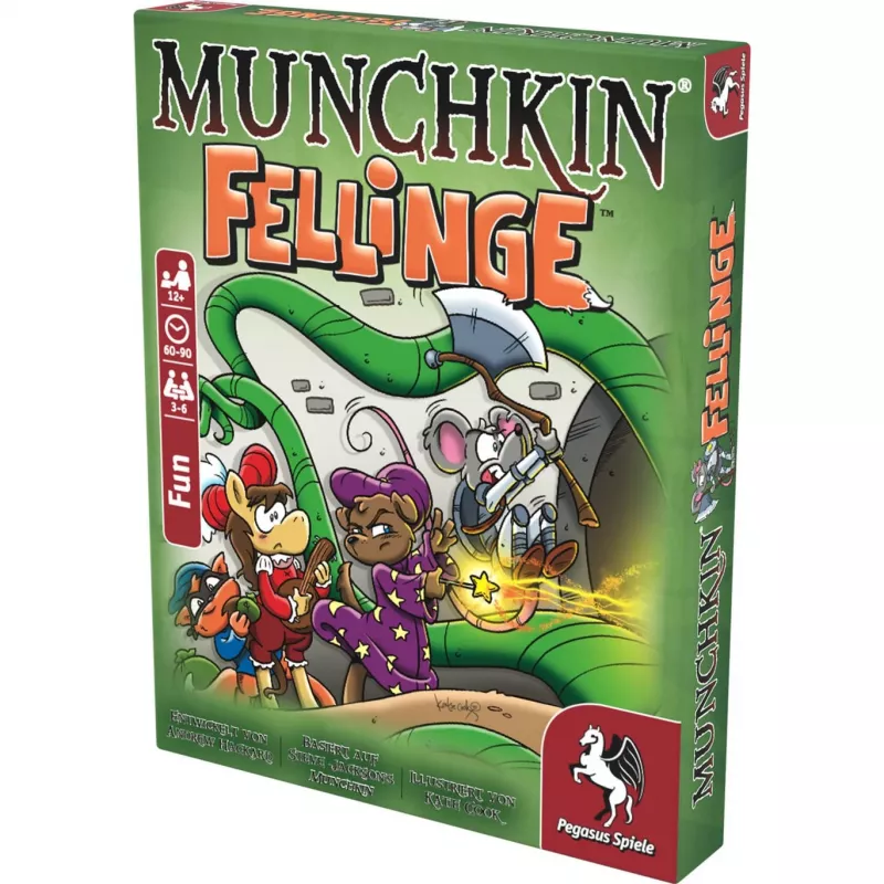 Pegasus Spiele Munchkin Fellinge (Demented Dungeons) -lisäosa korttipeli