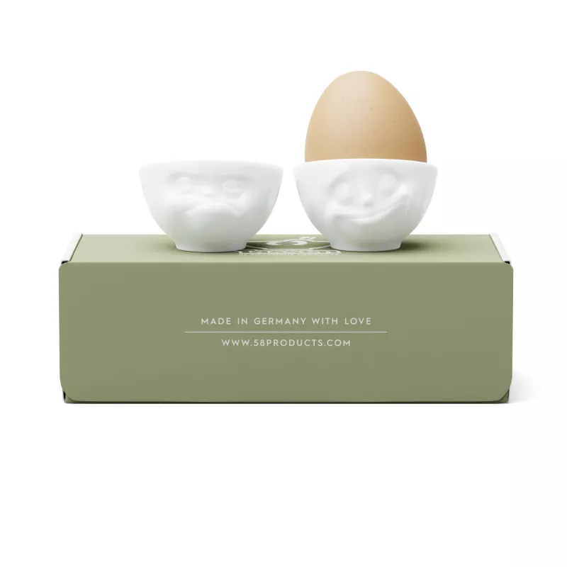 FIFTYEIGHT PRODUCTS munakupit setti nro 3 - Happy & Grumpy White
