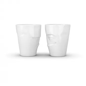 FIFTYEIGHT PRODUCTS 350 ml muki - Grumpy & Mischievous White