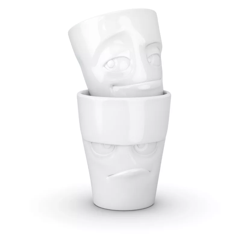 FIFTYEIGHT PRODUCTS 350 ml muki - Grumpy & Mischievous White