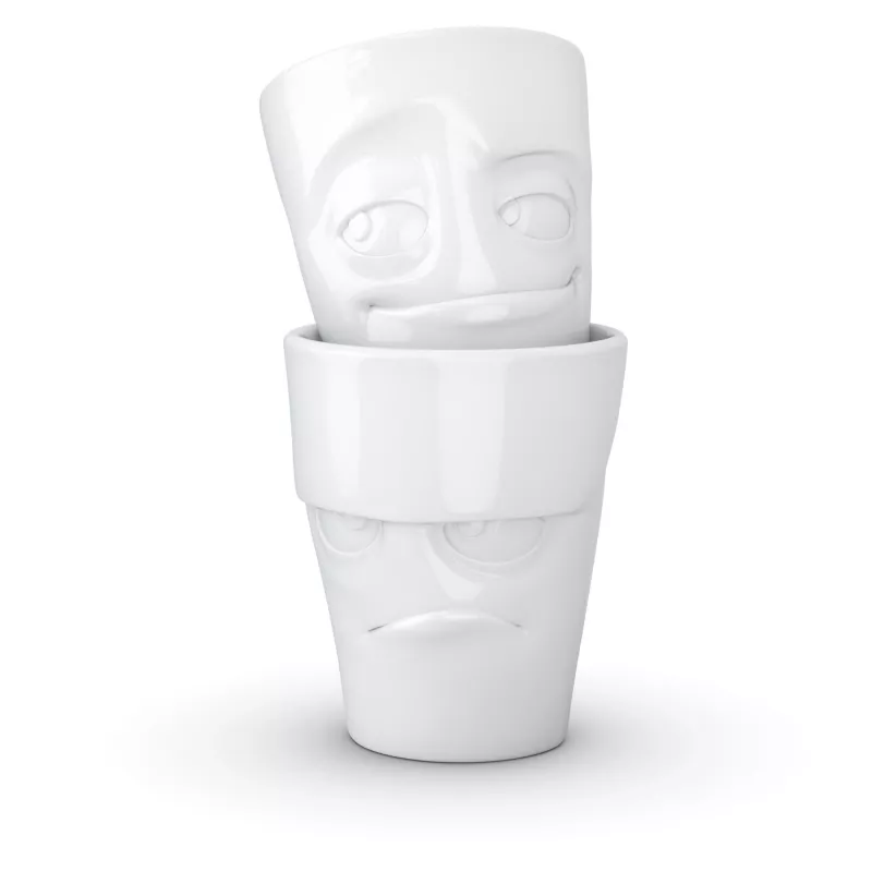 FIFTYEIGHT PRODUCTS 350 ml muki - Grumpy & Mischievous White