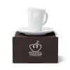 FIFTYEIGHT PRODUCTS espressokuppi kahvalla 80 ml - Cheerful White