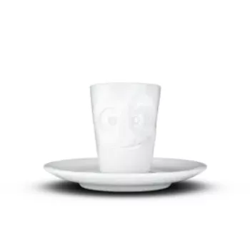FIFTYEIGHT PRODUCTS espressokuppi kahvalla 80 ml - Lecker White
