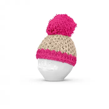 FIFTYEIGHT PRODUCTS munakuppi Mützchen ivory/magenta - värikasetti