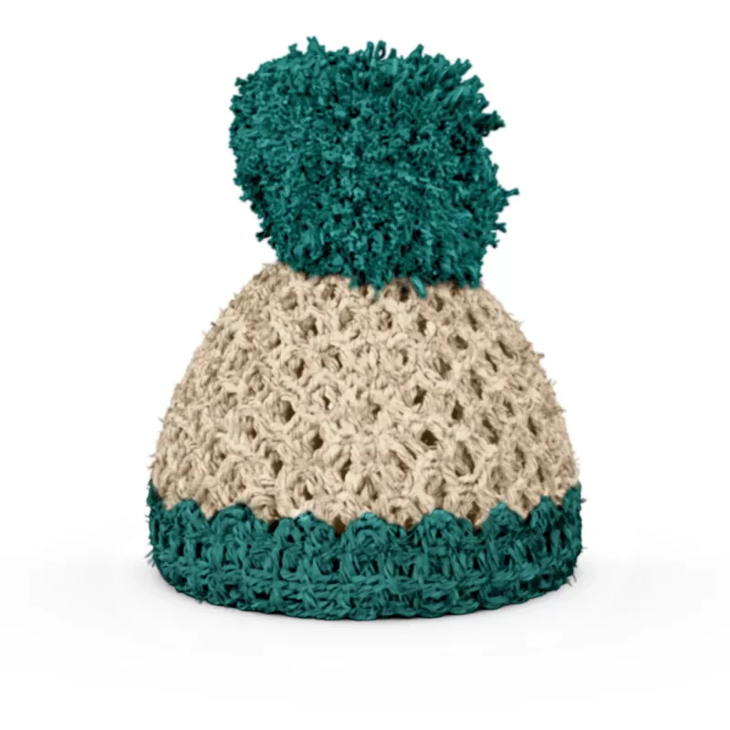 FIFTYEIGHT PRODUCTS munakuppi Beanie ivory/emerald