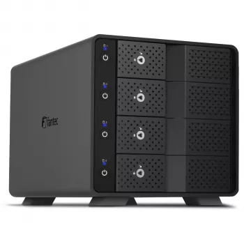 Fantec MB-X4U31 4-paikkainen 3,5 inch SATA USB 3.2 Gen 2 Type-C kiintolevykotelo (2528)