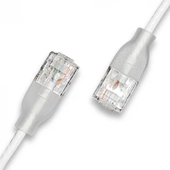 WANTEC verkkokaapeli UTP CAT6a eGlow valkoinen - verkko - CAT 6a